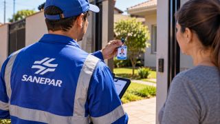 Imagem referente a notícia: Sanepar faz vistorias em imóveis de Corbélia; veja como identificar as equipes