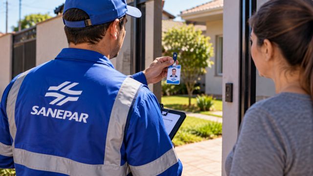 Imagem referente à notícia: Sanepar faz vistorias em imóveis de Corbélia; veja como identificar as equipes