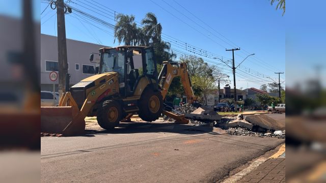 Imagem referente à notícia: Trecho entre o Sicredi e o Forcolins será interditado nesta quinta e sexta-feira em Corbélia