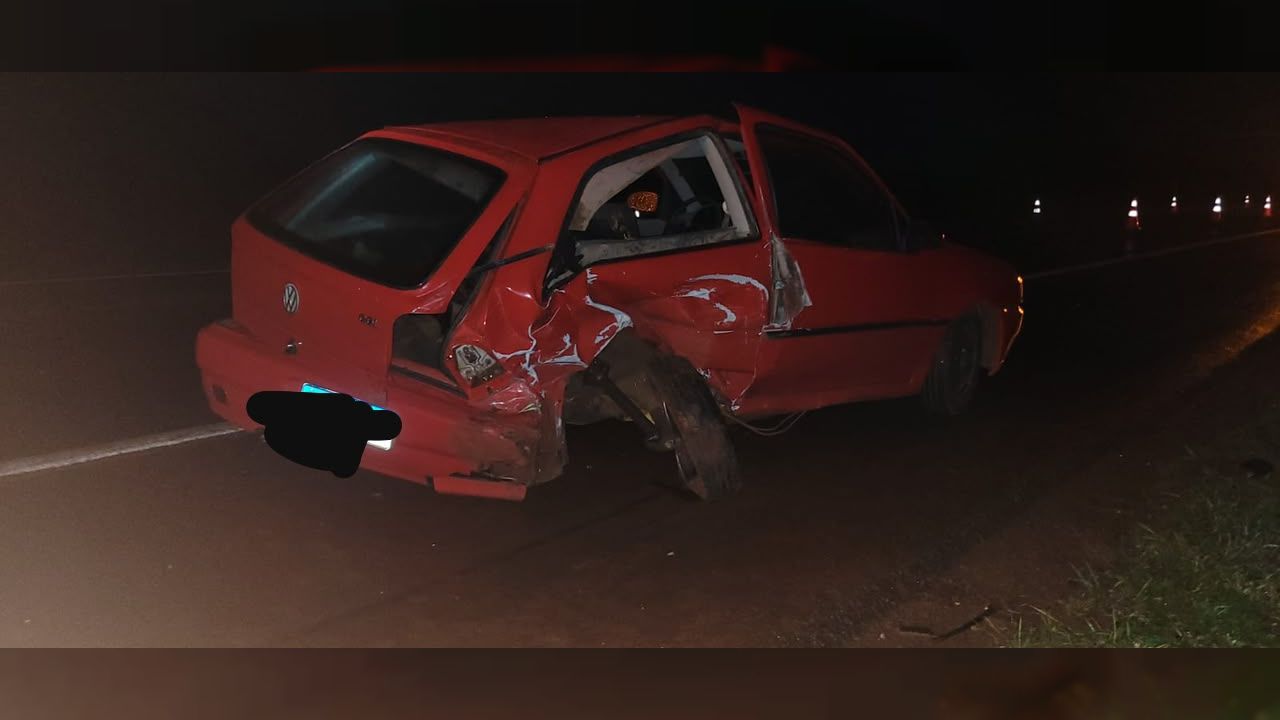 Colisão entre dois veículos deixa condutores feridos na BR-369, em Corbélia