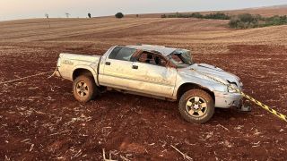 Imagem referente a notícia: Acidente com capotamento deixa uma pessoa morta em Nova Aurora