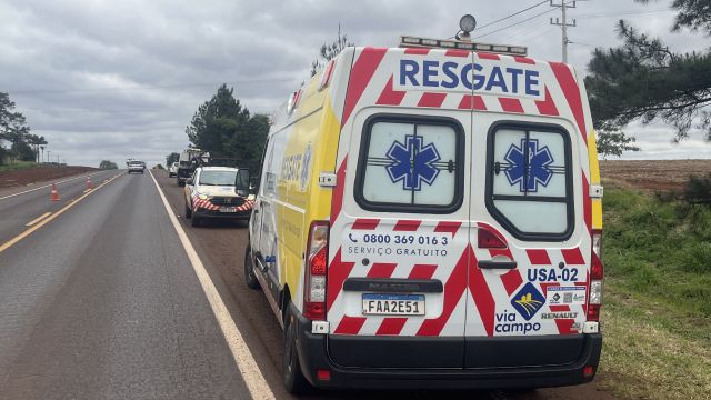 Imagem referente à notícia: Duas mulheres ficam feridas após queda de motocicleta na BR-369 entre Corbélia e Cascavel