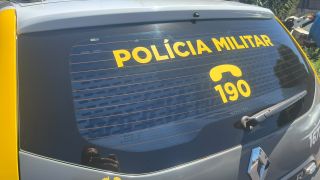 Imagem referente a notícia: PM prende homem suspeito de agredir companheira durante ocorrência de violência doméstica em Corbélia