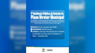 Imagem referente a notícia: Corbélia realiza audiência pública para revisão do Plano Diretor Municipal