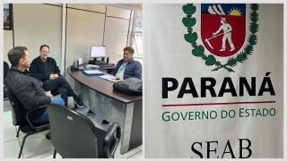 Imagem referente a notícia: Reunião na SEAB busca avançar início do asfalto entre Braganey e Campo Bonito
