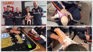Imagem referente a notícia: SAMU de Corbélia recebe treinamento prático para aprimorar atendimento em urgências e emergências