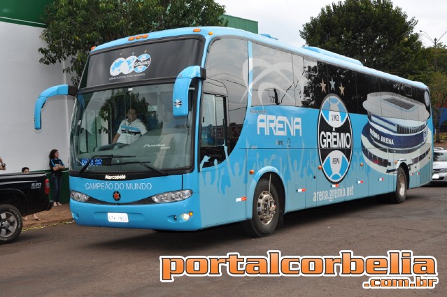 Onibus do Gremio em Corbélia